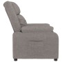 Sillón reclinable de tela gris taupe en Sillones | Comprar online en Foru.es