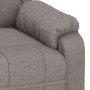 Sillón reclinable de tela gris taupe en Sillones | Comprar online en Foru.es