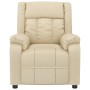 Sillón reclinable de tela crema en Sillones | Comprar online en Foru.es