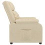 Sillón reclinable de tela crema en Sillones | Comprar online en Foru.es