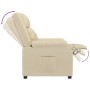 Sillón reclinable de tela crema en Sillones | Comprar online en Foru.es