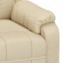Sillón reclinable de tela crema en Sillones | Comprar online en Foru.es
