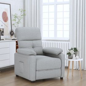 Sillón reclinable de tela gris claro en Sillones | Comprar online en Foru.es