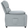 Sillón reclinable de tela gris claro en Sillones | Comprar online en Foru.es