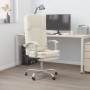 Silla de oficina reclinable masaje cuero sintético color crema en Sillas de oficina | Comprar online en Foru.es