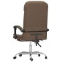 Silla de oficina reclinable con masaje de tela marrón en Sillas de oficina | Comprar online en Foru.es
