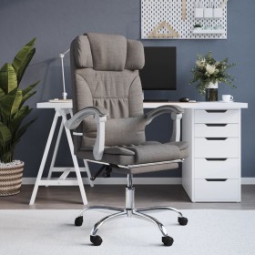 Silla de oficina reclinable con masaje tela gris taupé en Sillas de oficina | Comprar online en Foru.es