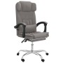 Silla de oficina reclinable con masaje tela gris taupé en Sillas de oficina | Comprar online en Foru.es