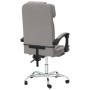 Silla de oficina reclinable con masaje tela gris taupé en Sillas de oficina | Comprar online en Foru.es