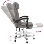 Silla de oficina reclinable con masaje tela gris taupé en Sillas de oficina | Comprar online en Foru.es