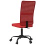Silla de oficina regulable en altura tela de malla rojo tinto en Sillas de oficina | Comprar online en Foru.es