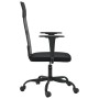 Silla de oficina altura ajustable tela malla y cuero PE negro en Sillas de oficina | Comprar online en Foru.es