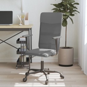 Silla de oficina altura ajustable tela malla y cuero PE gris en Sillas de oficina | Comprar online en Foru.es