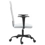 Silla de oficina altura ajustable tela malla y cuero PE blanco en Sillas de oficina | Comprar online en Foru.es