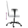 Silla de oficina altura ajustable tela malla y cuero PE blanco en Sillas de oficina | Comprar online en Foru.es