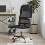 Silla de oficina altura ajustable tela malla y cuero PE negro en Sillas de oficina | Comprar online en Foru.es