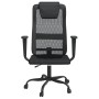 Silla de oficina altura ajustable tela malla y cuero PE negro en Sillas de oficina | Comprar online en Foru.es