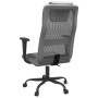 Silla de oficina altura ajustable tela malla y cuero PE gris en Sillas de oficina | Comprar online en Foru.es