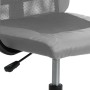 Silla de oficina altura ajustable tela malla y cuero PE gris en Sillas de oficina | Comprar online en Foru.es