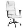 Silla de oficina altura ajustable tela malla y cuero PE blanco en Sillas de oficina | Comprar online en Foru.es
