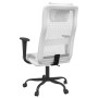 Silla de oficina altura ajustable tela malla y cuero PE blanco en Sillas de oficina | Comprar online en Foru.es