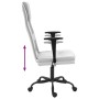Silla de oficina altura ajustable tela malla y cuero PE blanco en Sillas de oficina | Comprar online en Foru.es