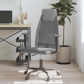 Silla de oficina altura ajustable tela malla y cuero PE gris en Sillas de oficina | Comprar online en Foru.es