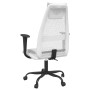 Silla de oficina altura ajustable tela malla y cuero PE blanco en Sillas de oficina | Comprar online en Foru.es