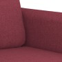 Sofá de 2 plazas de tela rojo tinto 120 cm en Sofás | Comprar online en Foru.es