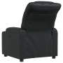 Sillón reclinable de cuero sintético negro en Sillones | Comprar online en Foru.es