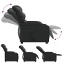 Sillón reclinable de cuero sintético negro en Sillones | Comprar online en Foru.es