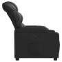Sillón reclinable de cuero sintético negro en Sillones | Comprar online en Foru.es