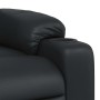 Sillón reclinable de cuero sintético negro en Sillones | Comprar online en Foru.es