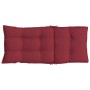 Cojines de silla con respaldo alto 2 uds tela Oxford rojo tinto en Decoración | Comprar online en Foru.es