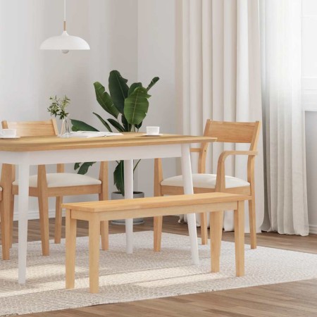 Banco 110 cm Madera Maciza Caucho en Bancos de comedor y cocina | Comprar online en Foru.es