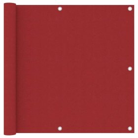 Toldo para balcón tela oxford rojo 90x600 cm en Sombrillas | Comprar online en Foru.es
