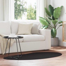 Alfombra Negro 80 x 150 cm Poliéster en Alfombras | Comprar online en Foru.es