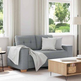 Sofá Loveseat gris claro 120 cm de tela en Sofás | Comprar online en Foru.es