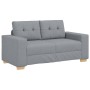 Sofá Loveseat gris claro 120 cm de tela en Sofás | Comprar online en Foru.es