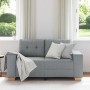 Sofá Loveseat gris claro 120 cm de tela en Sofás | Comprar online en Foru.es