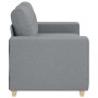 Sofá Loveseat gris claro 120 cm de tela en Sofás | Comprar online en Foru.es