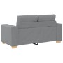 Sofá Loveseat gris claro 120 cm de tela en Sofás | Comprar online en Foru.es
