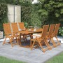 Set de comedor de jardín 7 piezas madera maciza de acacia en Conjuntos de jardín | Comprar online en Foru.es