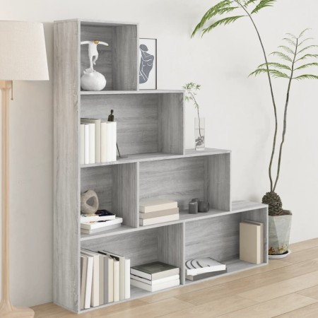 Estantería color gris Sonoma 155x24x160 cm en Librerías y estanterías | Comprar online en Foru.es