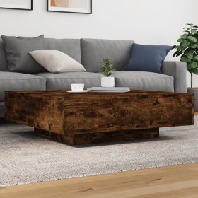 Mesa de centro madera de ingeniería roble ahumado 100x100x31 cm en Mesas de centro | Comprar online en Foru.es