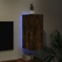 Mueble de TV de pared con luces LED roble ahumado 30,5x35x70 cm en Muebles TV | Comprar online en Foru.es