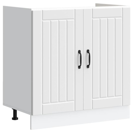 Mueble bajo fregadero Lucca madera contrachapada blanca en Armarios de cocina | Comprar online en Foru.es