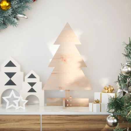 Árbol de Navidad de madera de adorno madera maciza pino 60 cm en Decoración Festiva y Estacional | Comprar online en Foru.es