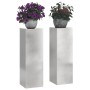 Soporte de plantas 2 pcs Plateado 24 x 24 x 75 cm en Soportes para macetas | Comprar online en Foru.es
