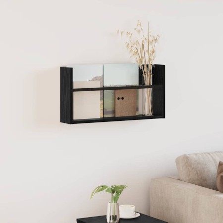Estante de revistas con estante Roble Negro 60 x 12 x 30 cm en Revisteros | Comprar online en Foru.es